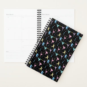 Martial Arts Karate Abstract Stars Sparkles Planner