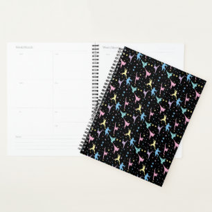 Martial Arts Karate Abstract Stars Sparkles Planner