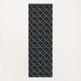 Martial Arts Karate Abstract Stars Sparkles Yoga Mat