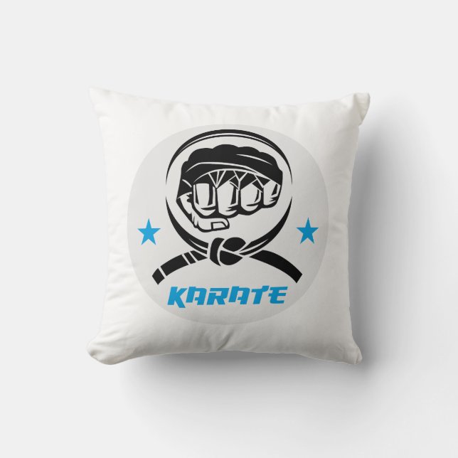 Martial Arts Karate Black Belt Cushion (Front)