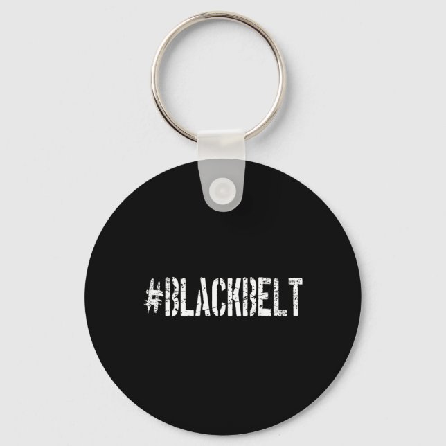 Martial Arts Karate Black Belt Key Ring (Front)