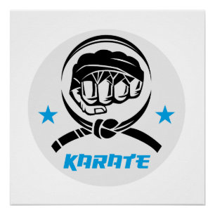 Martial Arts Karate Black Belt Poster