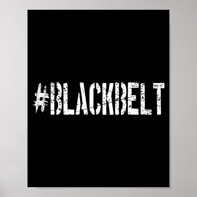 Martial Arts Karate Black Belt Poster (Front)