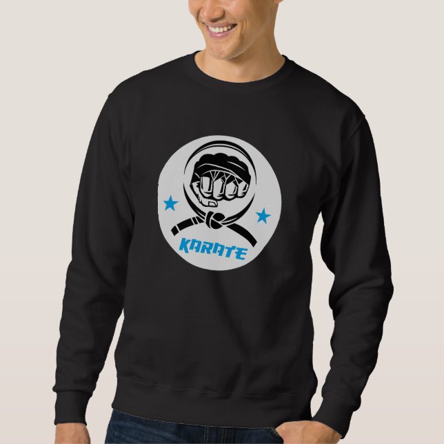 Martial Arts Karate Black Belt Sweatshirt (Front)