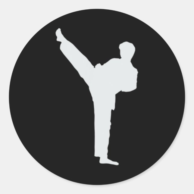 Martial Arts Karate  Classic Round Sticker (Front)