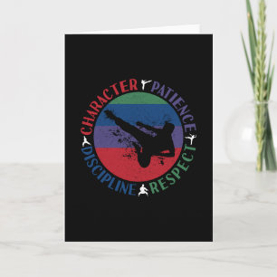 Martial Arts - Karate Core Values Card