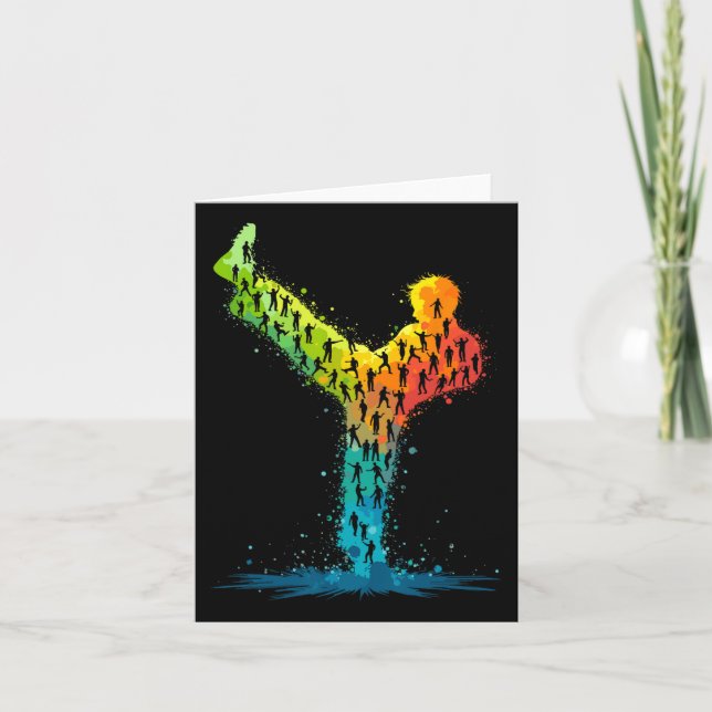 Martial Arts Karate Fighter  Card (Front)