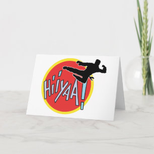 Martial Arts Karate Kid Holiday Card