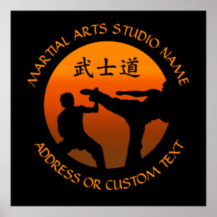 Martial Arts Karate Taekwondo Kung Fu Studio Owner Poster