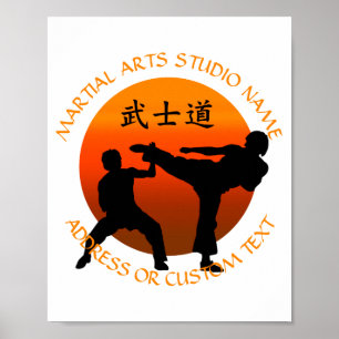 Martial Arts Karate Taekwondo Kung Fu Studio Owner Poster