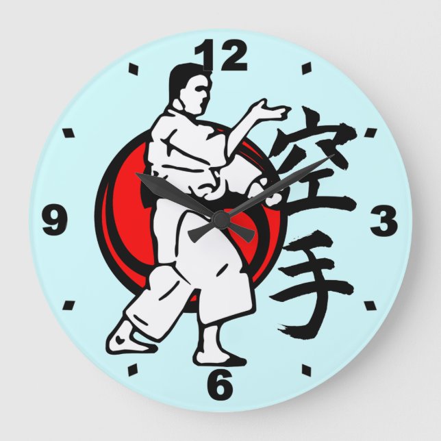 Martial Arts Large Clock (Front)