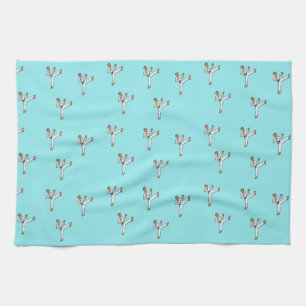 martial arts master on blue tea towel