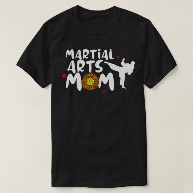 Martial Arts Mum for Women Cute Martial Arts  T-Shirt (Design Front)