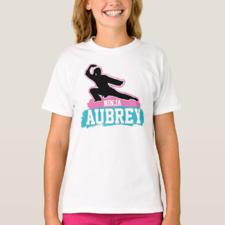 Martial Arts Ninja Warrior Karate Birthday Girl T-Shirt