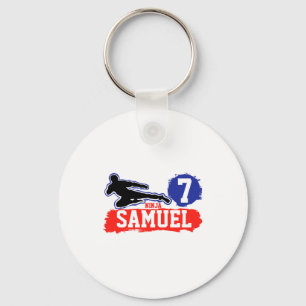 Martial Arts Ninja Warrior Theme Birthday Boy T Sh Key Ring