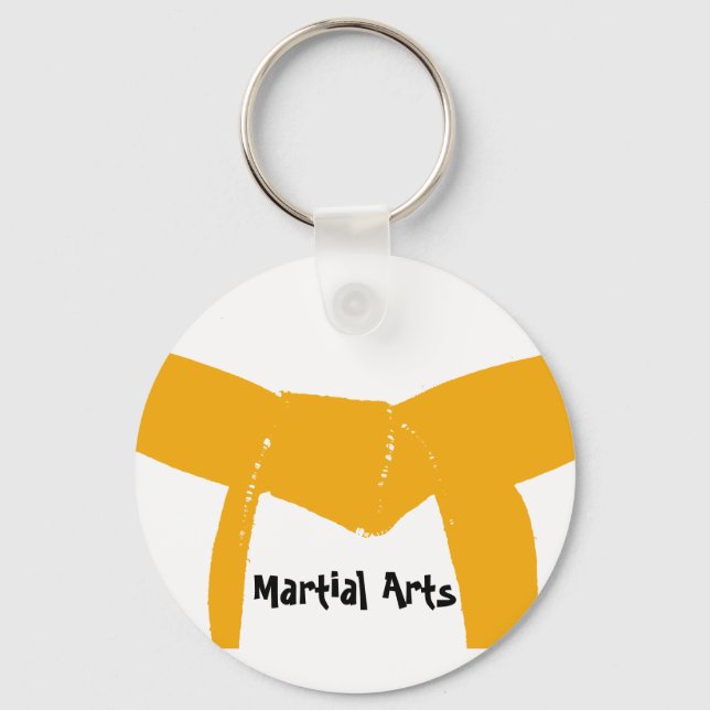 Martial Arts Orange Belt Key Ring (Front)