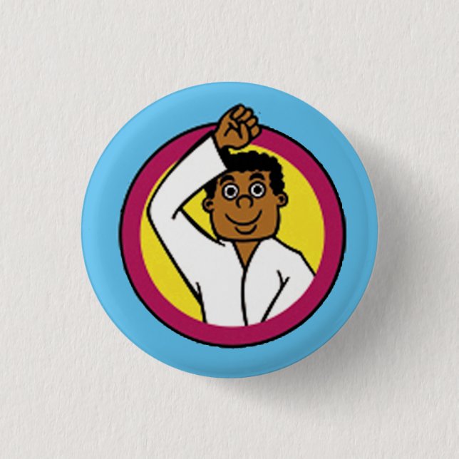 Martial Arts Party Kid 2 Button (Front)