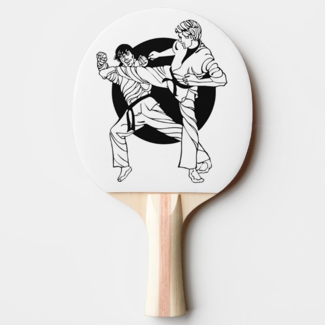 Martial Arts Ping Pong Paddle (Back)
