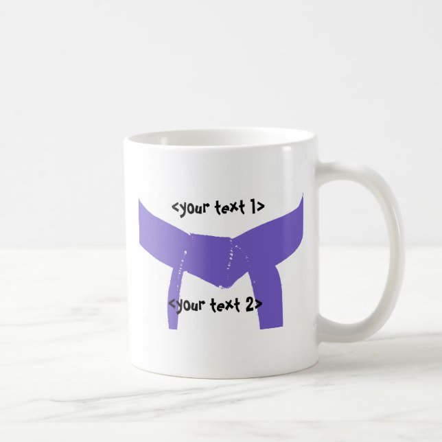 Martial Arts Purple Belt Coffee Mug (Right)