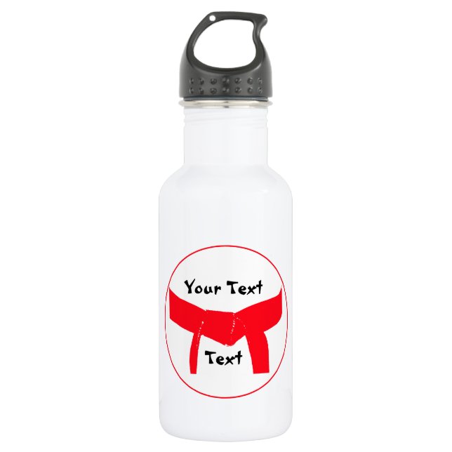 Martial Arts Red Belt 532 Ml Water Bottle (Front)