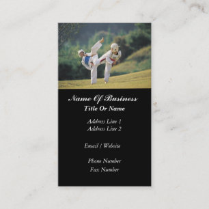 Martial Arts School Business Card