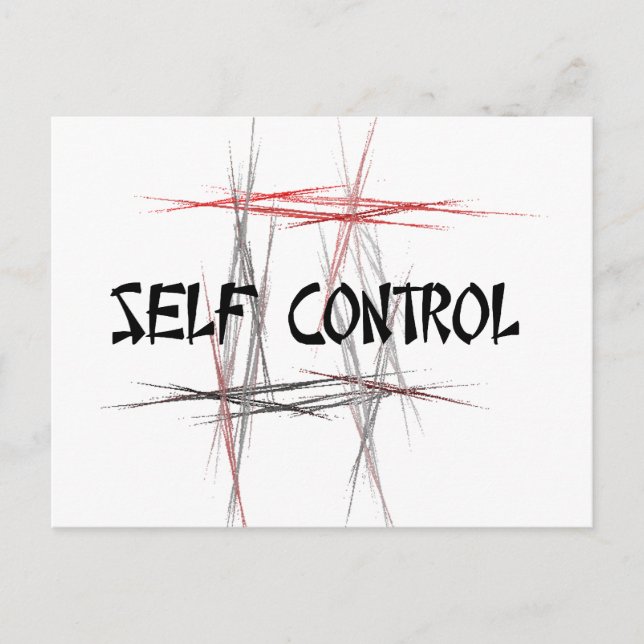 Martial Arts Self Control Postcard (Front)