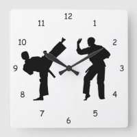 Martial Arts Sparring Silhouette