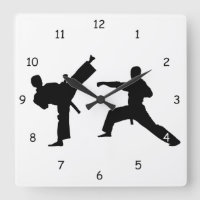 Martial Arts Sparring Silhouette