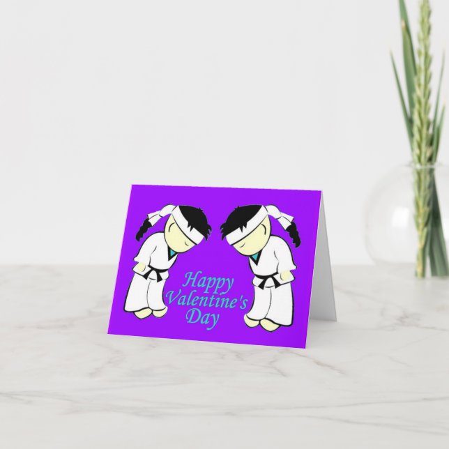Martial Arts Students Valentine Cards (Front)