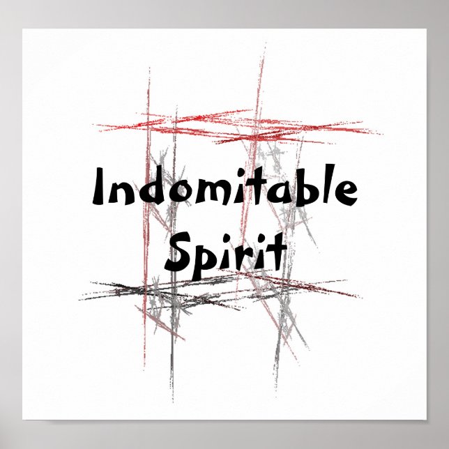 Martial Arts Tenets Indomitable Spirit Poster (Front)