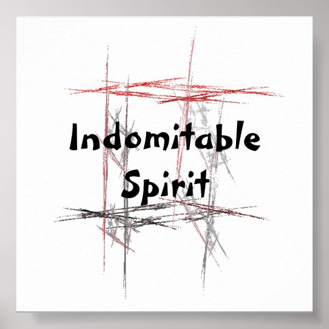 Martial Arts Tenets Indomitable Spirit Poster (Front)