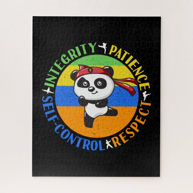 Martial Arts Values - Boys Karate Mindset Jigsaw Puzzle (Vertical)