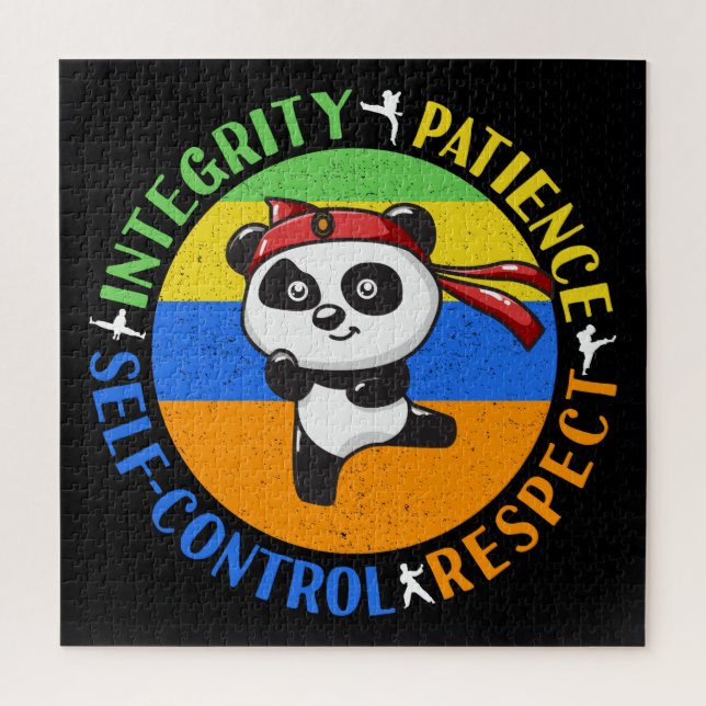 Martial Arts Values - Boys Karate Mindset Jigsaw Puzzle (Vertical)