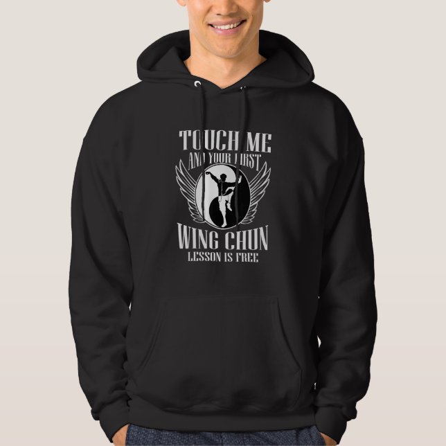 Martial Arts Wing Chun Martial Artist Mma Men Hoodie (Front)