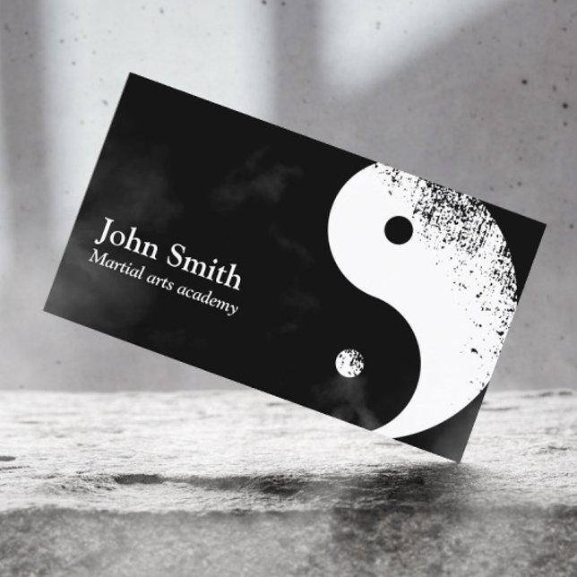 Martial Arts Yin Yang Karate Business Card (Creator Uploaded)