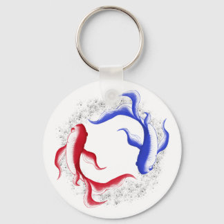 Martial Flow Abstract Yin Yang Martial Art Key Ring