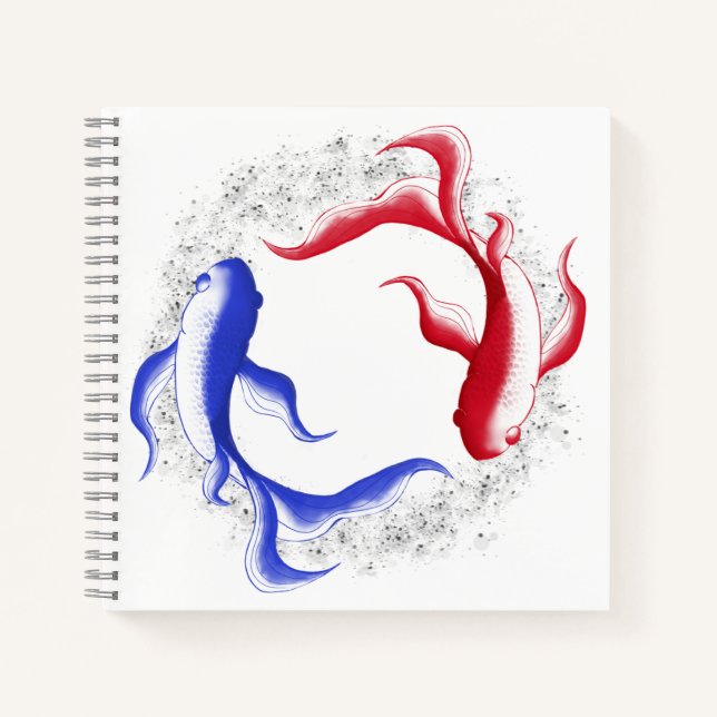  Martial Flow Abstract Yin Yang Martial Art Notebook (Front)