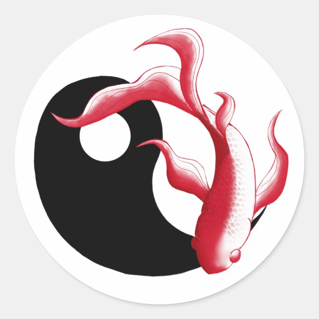  Martial Flow Abstract YinYang Martial Art Sticker (Front)