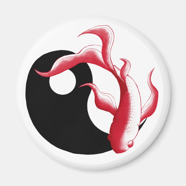  Martial Flow Abstract YinYang Martial Art Sticker Magnet (Front)