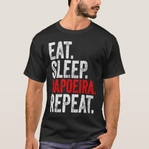 Martial Ninja Costume  Eat Sleep Capoeira Repeat T-Shirt