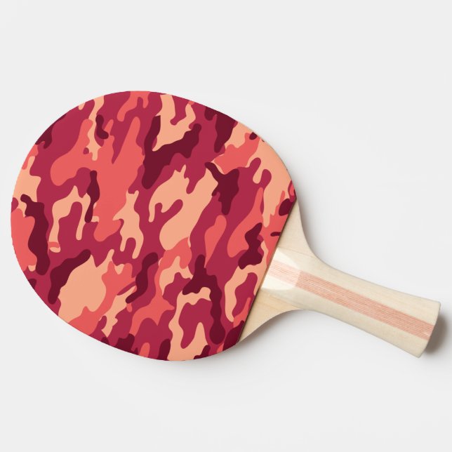 MARTIAN DESERT CAMO / CAMOUFLAGE DAZZLE PATTERN PING PONG PADDLE (Side)