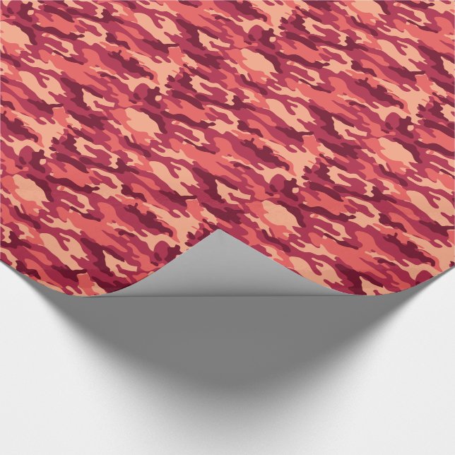 MARTIAN DESERT CAMO / CAMOUFLAGE DAZZLE PATTERN WRAPPING PAPER (Corner)