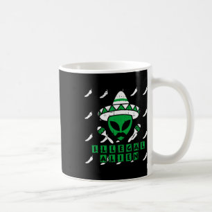 Martian Illegal Alien Mexican Area-51 Funny Hallow Coffee Mug