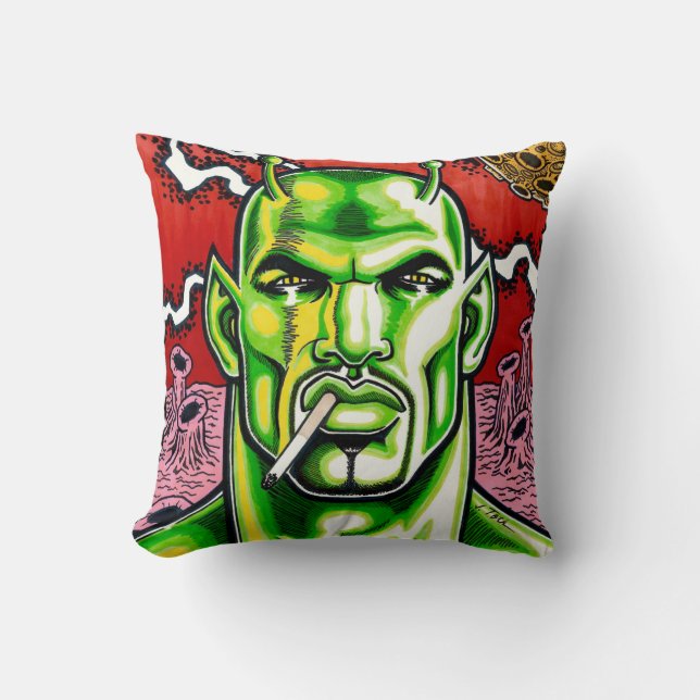 Martian Machismo Cushion (Front)