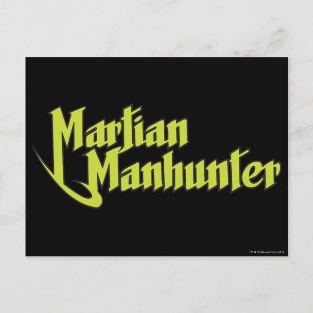 Martian Manhunter Logo Postcard (Front)