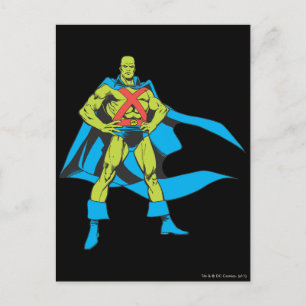 Martian Manhunter Poses Postcard
