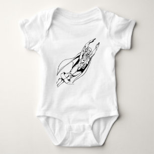 Martian Manhunter Soars 4 Baby Bodysuit