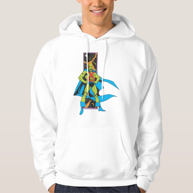 Martian Manhunter & Space Backdrop Hoodie (Front)