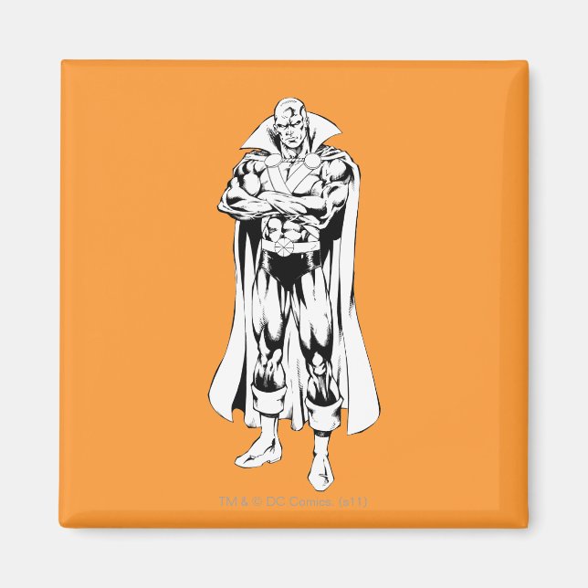 Martian Manhunter Standing Outline Magnet (Front)