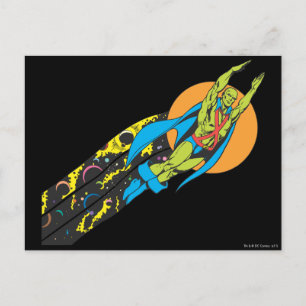 Martian Manhunter Takes Flight Postcard